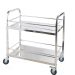Xe đẩy thức ăn 2 tầng inox